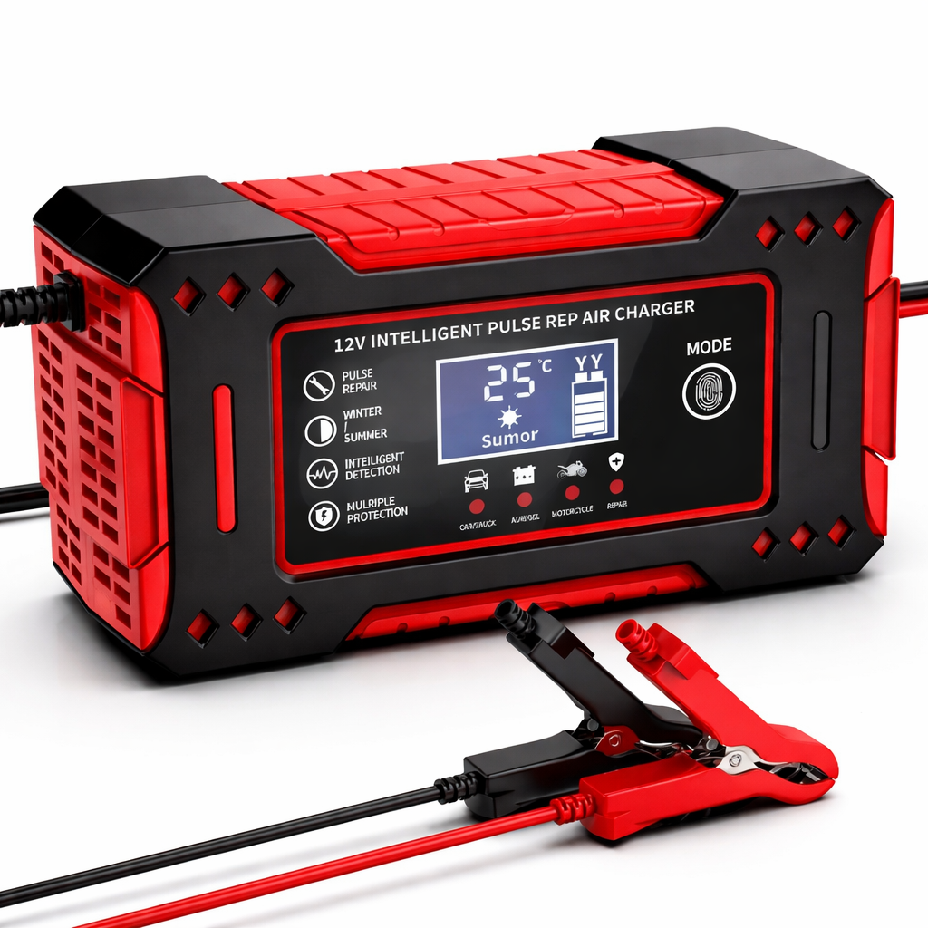 PROMOCÍON - Cargador y Reparador de Baterías Inteligente 12V - Carga Rápida y Automática