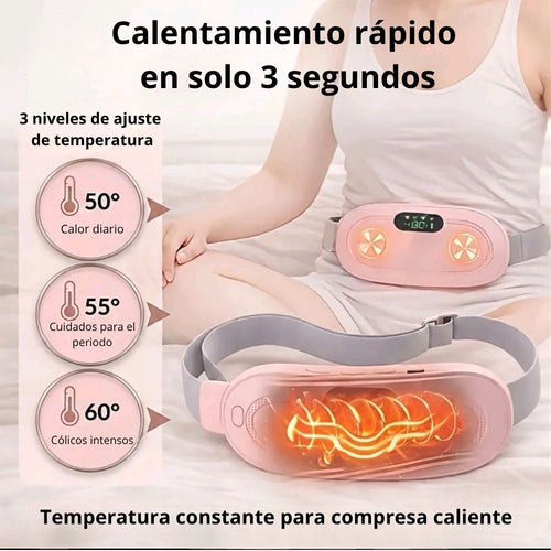 Cinturon con almohadilla alivia menstrua