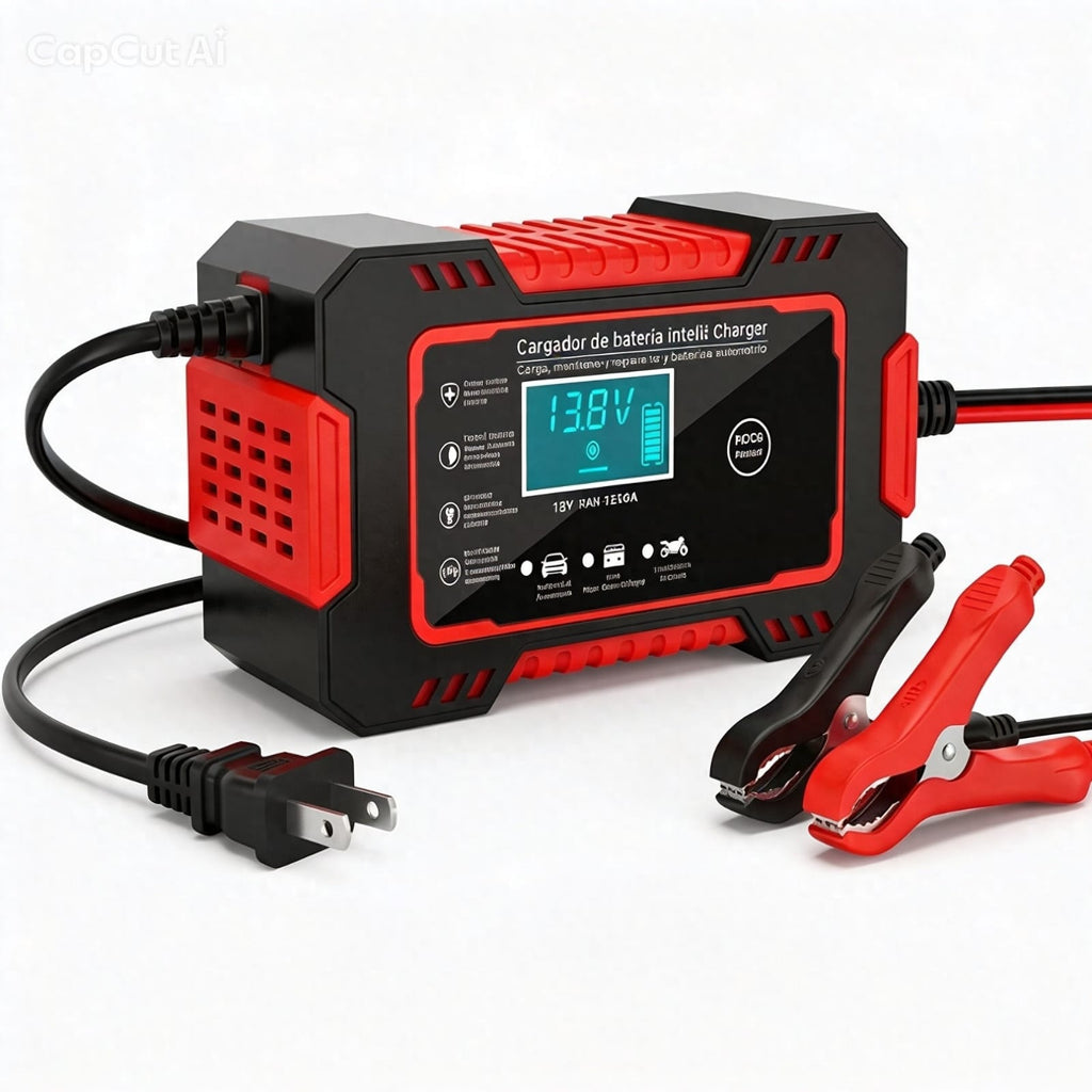 PROMOCÍON - Cargador y Reparador de Baterías Inteligente 12V - Carga Rápida y Automática